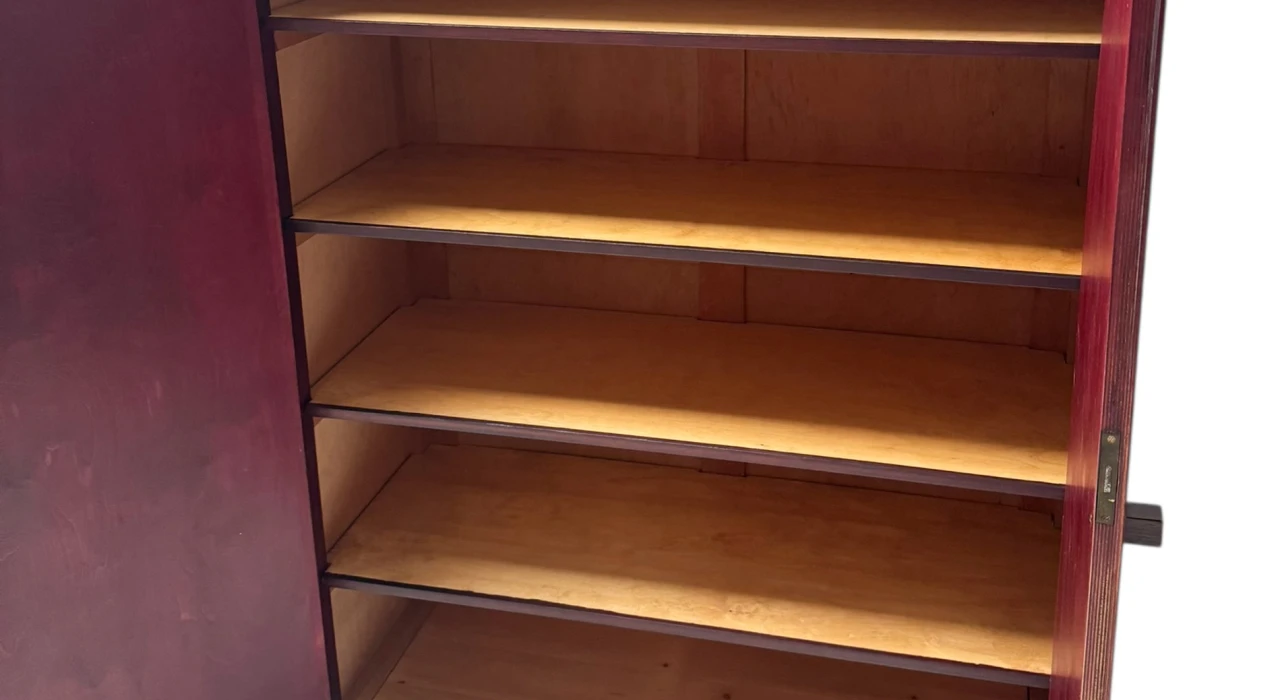 Art Deco Modernist Armoire by A.H. Jansen for L.O.V. Oosterbeek, 1920s